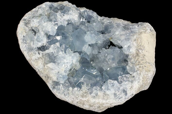 Blue Celestine (Celestite) Crystal Crystal Geode - Madagascar #87136